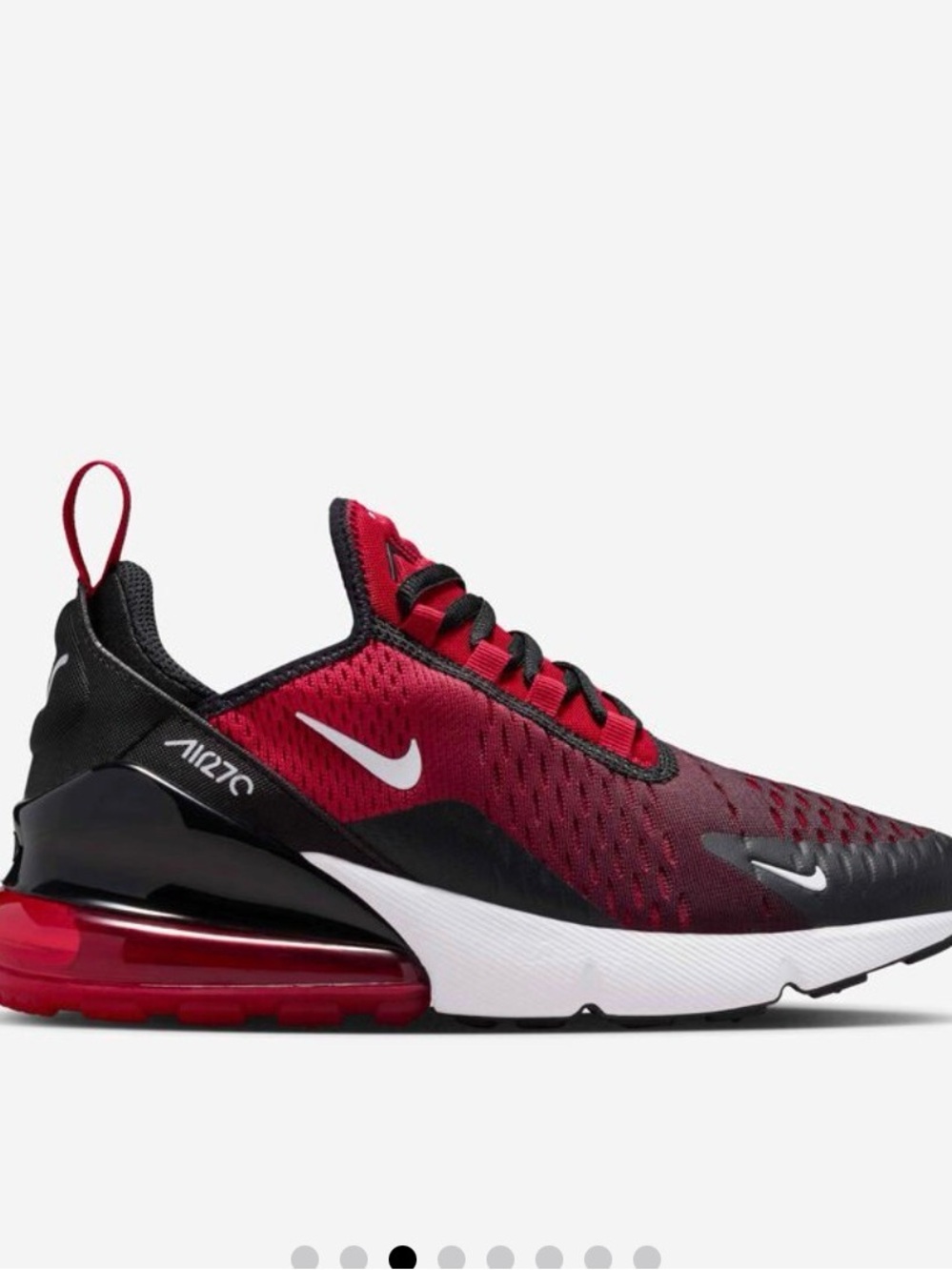 Nike Air Max 270 Nike Red Black and White 12c